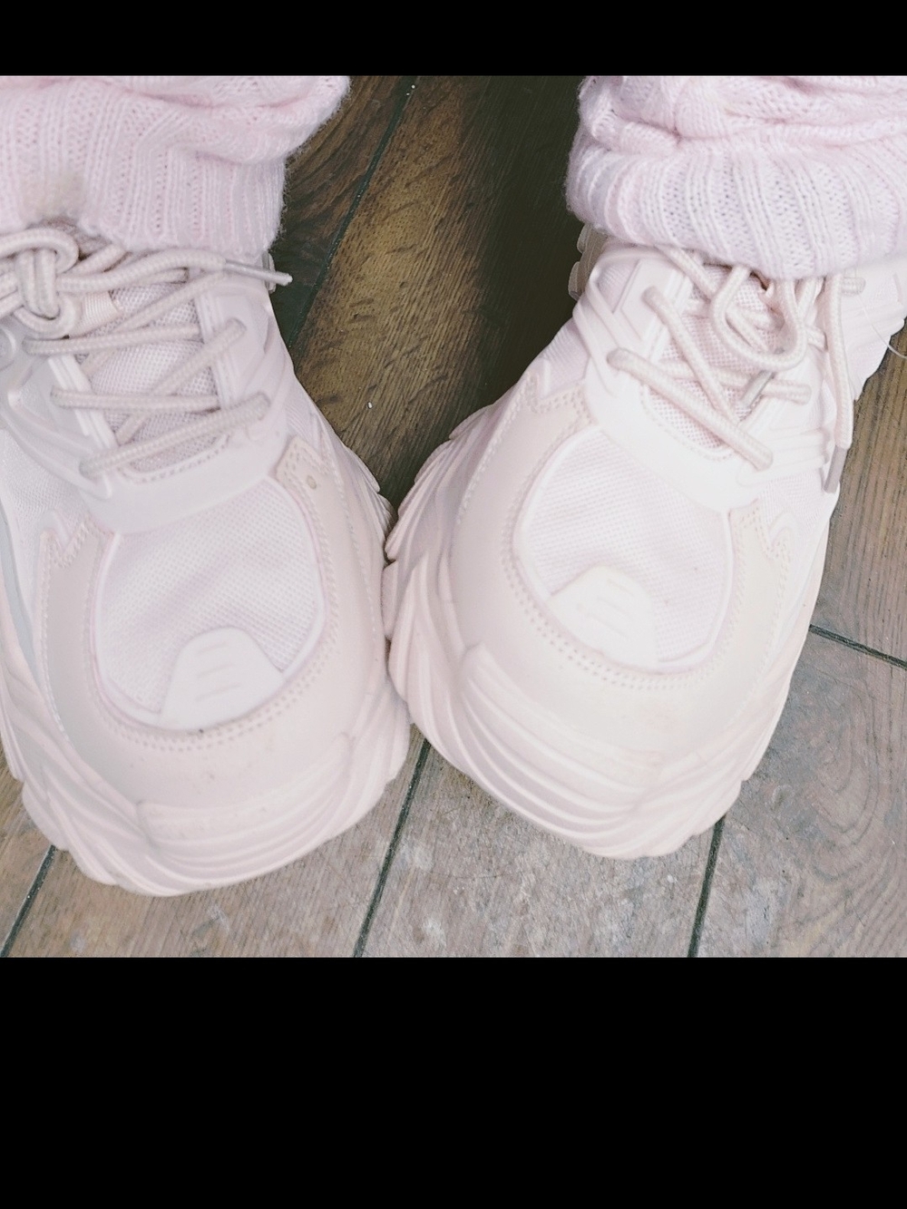Chunky  Pink Platform Sneakers